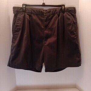 NIKE GOLF Shorts Mens 42 Navy Blue Chino Pleated Front Tennis Outdoor Sport